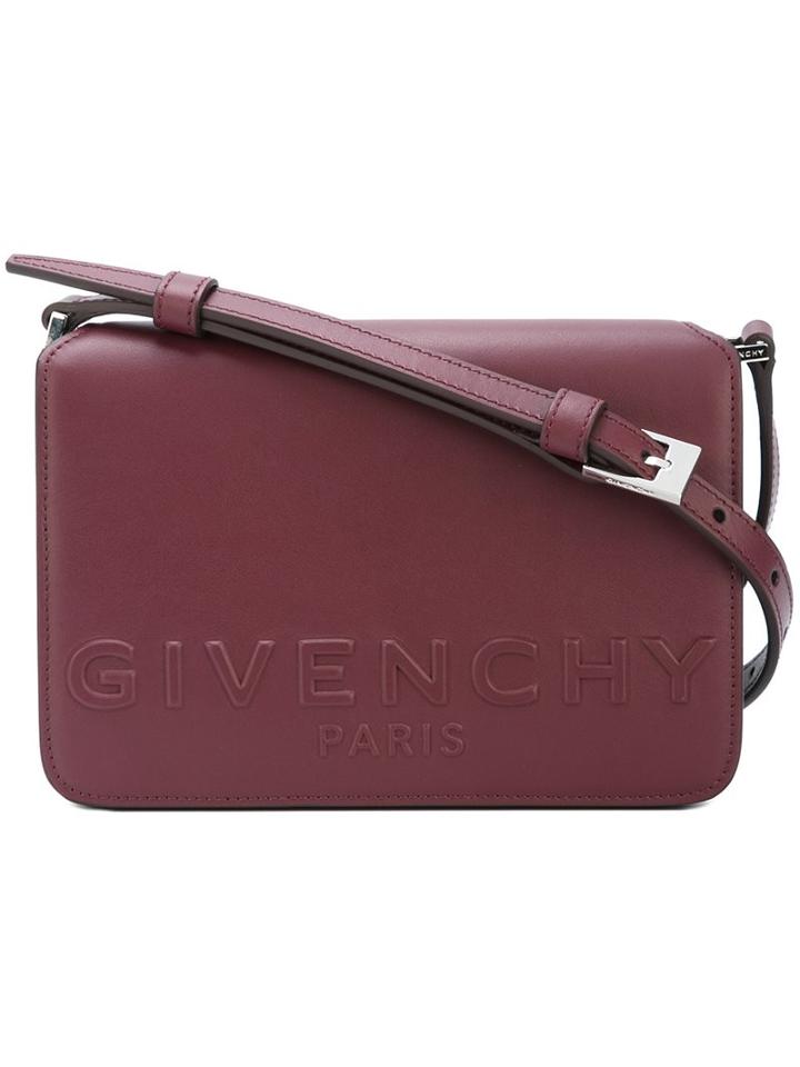 Givenchy Logo Embossed Crossbody Satchel