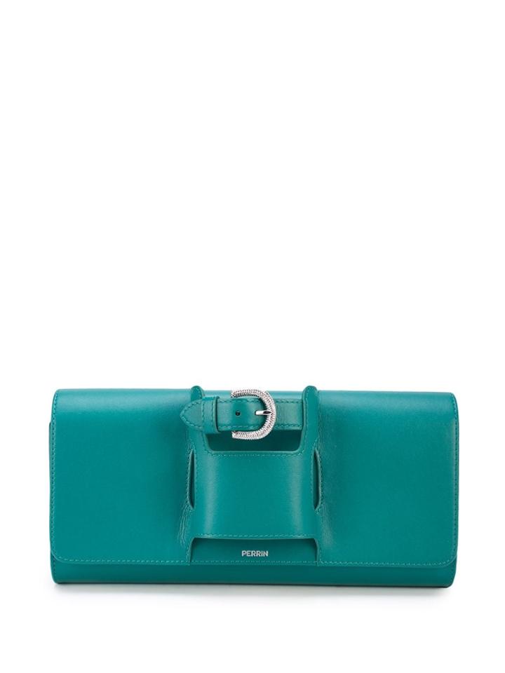 Perrin Paris Hand Strap Clutch - Green