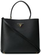 Prada Top Handle Tote Bag - Black