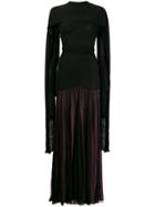 Jw Anderson Belted Scarf Maxi Dress - Black