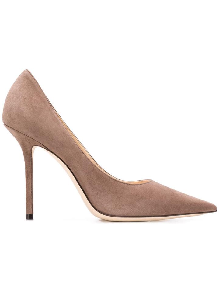 Jimmy Choo Pointed Toe Pumps - Neutrals