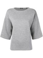 Aspesi Boxy-fit Knitted Top - Grey