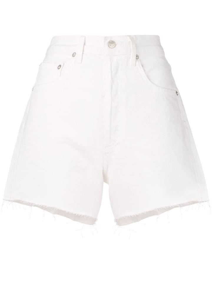 Citizens Of Humanity White Denim Shorts
