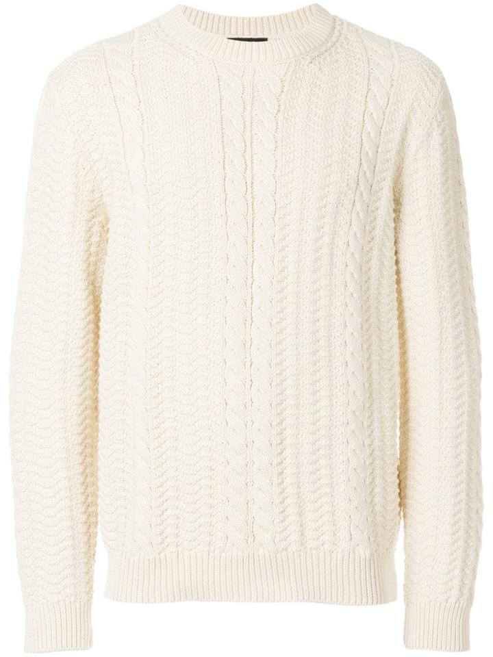 A.p.c. Cable Knit Jumper - Neutrals