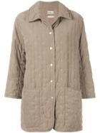 Hermès Pre-owned Square Embroidery Thigh-length Coat - Brown