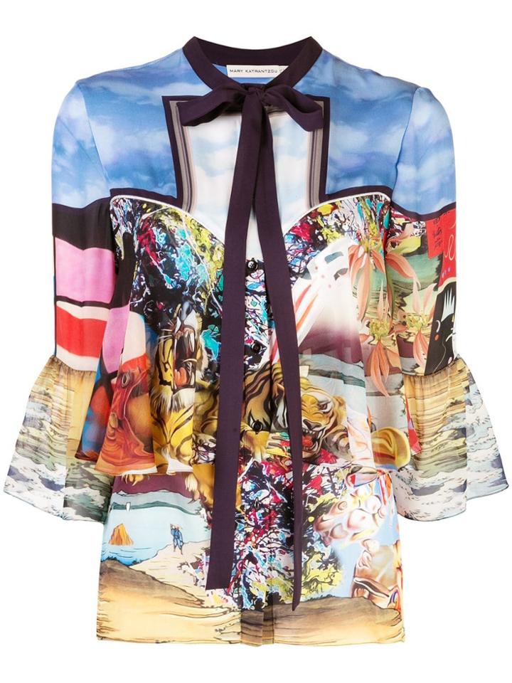 Mary Katrantzou Mixed Print Blouse - Multicolour