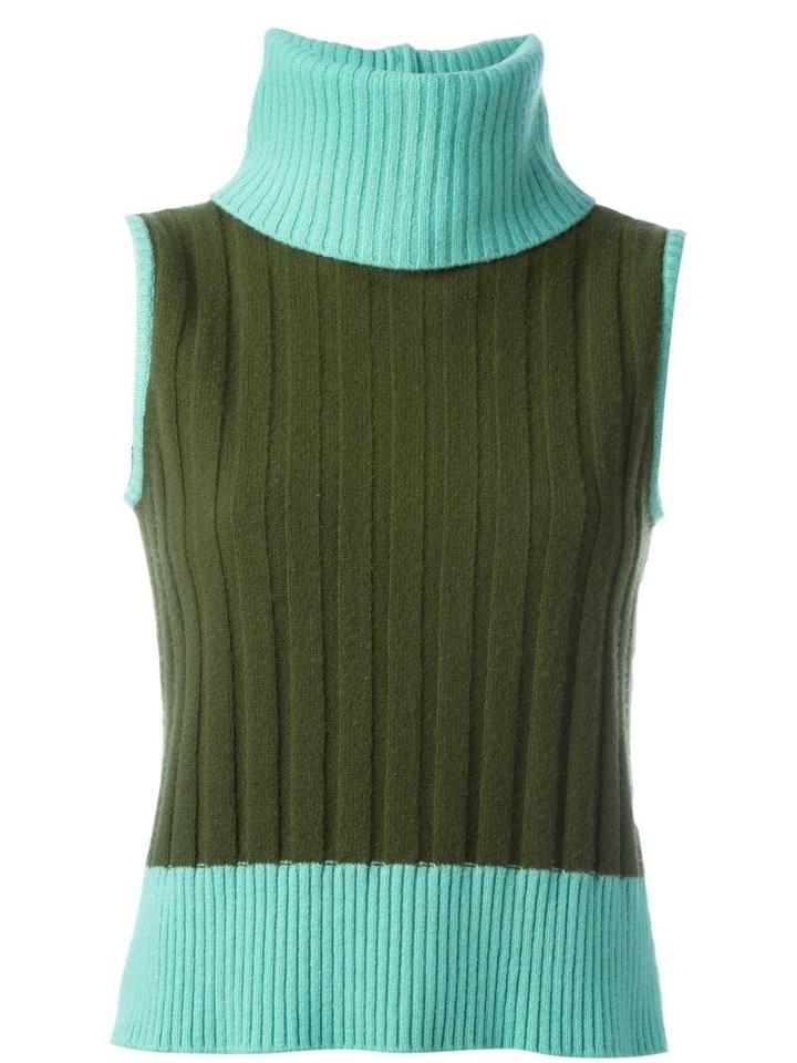 Versace Pre-owned Sleeveless Sweater - Green
