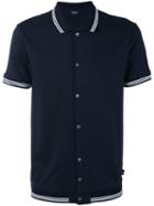 Armani Jeans Stripe-detail Polo Shirt, Men's, Size: Xl, Blue, Cotton