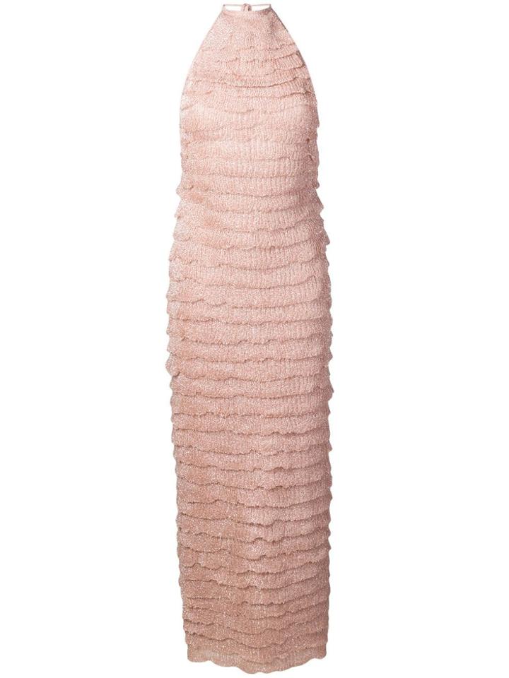 Missoni Long Tiered Dress - Pink