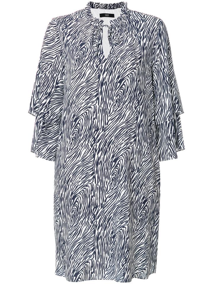Steffen Schraut Layered Sleeve Shift Dress - White