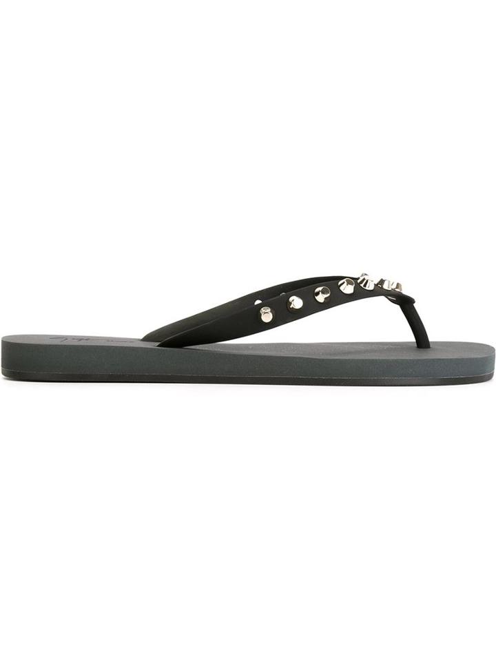 Giuseppe Zanotti Design Studded Flip Flops