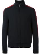 Msgm High Neck Zipped Jacket, Men's, Size: 46, Black, Acetate/viscose