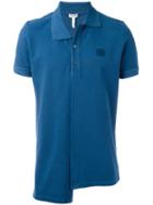 Loewe Asymmetric Hem Polo Shirt, Men's, Size: Large, Blue, Cotton