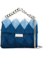 Stella Mccartney Patchwork Denim Shoulder Bag, Women's, Blue, Cotton