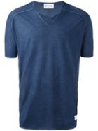 Dondup Flared T-shirt, Men's, Size: Xl, Blue, Cotton