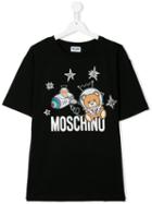 Moschino Kids Teen Astronaut Teddy T-shirt - Black