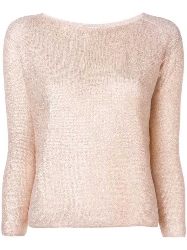 Forte Forte Round Neck Knit Top - Neutrals