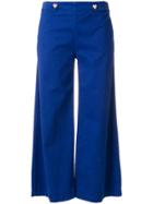 Love Moschino Wide Leg Cropped Pants - Blue