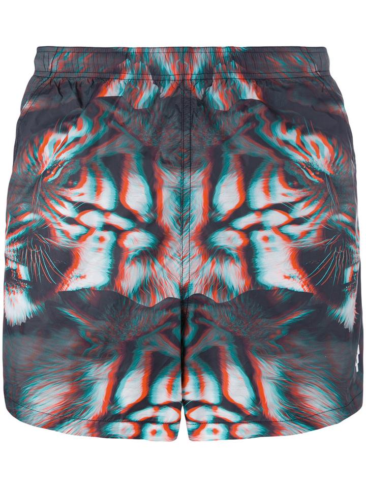 Marcelo Burlon County Of Milan Arnau Swim Shorts, Size: Xs, Polyamide/spandex/elastane/polyester