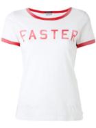 Mother Faster Print T-shirt, Women's, Size: Medium, Nude/neutrals, Supima Cotton