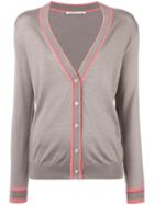 Agnona V-neck Cardigan, Women's, Size: 44, Nude/neutrals, Silk/cashmere