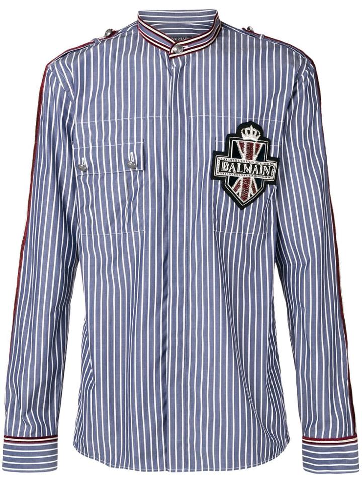 Balmain 'ranking Officer' Shirt - Blue