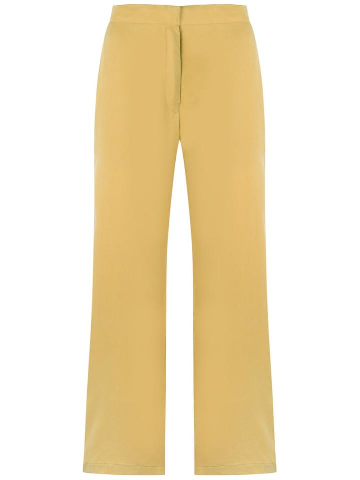 Egrey Wide Leg Trousers, Women's, Size: 44, Yellow/orange, Viscose