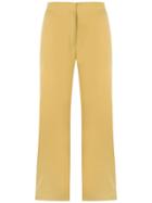 Egrey Wide Leg Trousers, Women's, Size: 44, Yellow/orange, Viscose