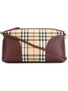 Burberry Horseferry Check Crossbody Bag, Women's, Red, Leather/cotton
