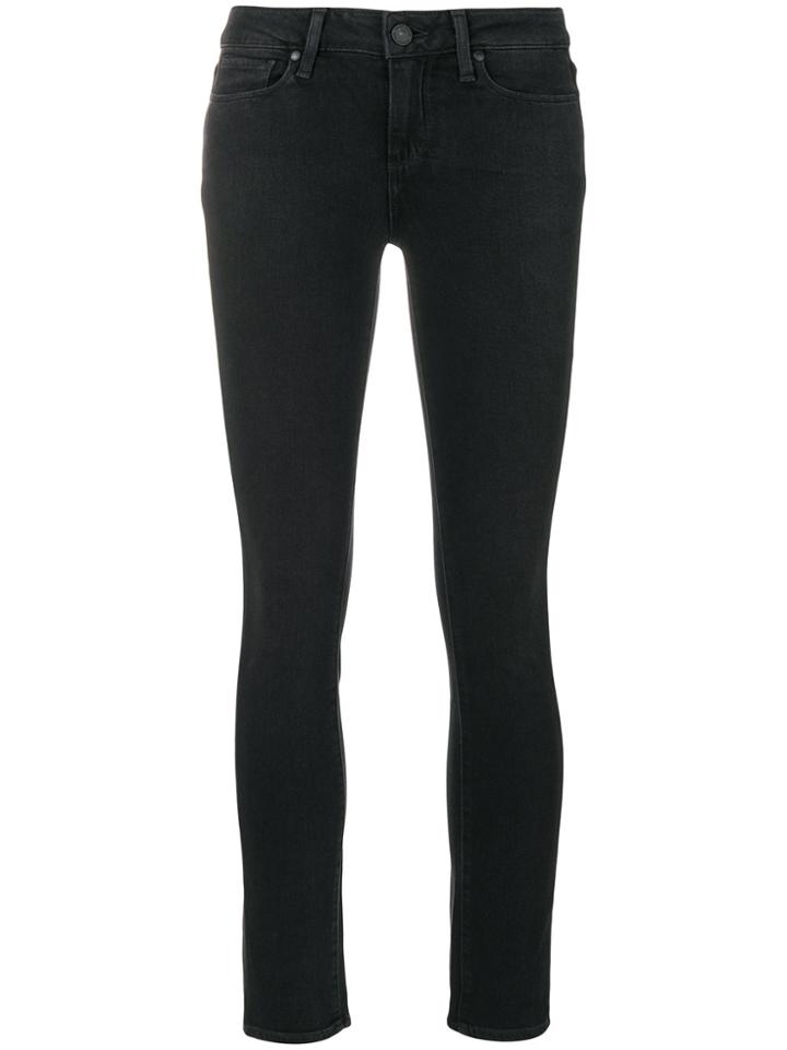 Paige Low Rise Skinny Jeans - Black