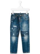 Dsquared2 Kids - Destroyed Effect Jeans - Kids - Cotton - 4 Yrs, Blue