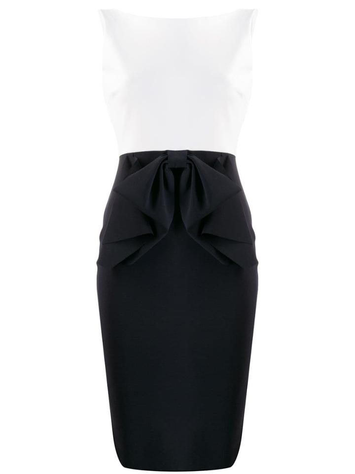 Le Petite Robe Di Chiara Boni Two-tone Fitted Dress - Black