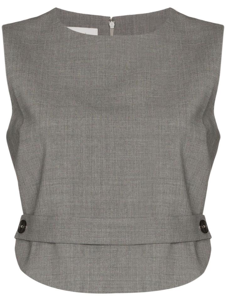 Coperni Wool Stretch Vest - Grey
