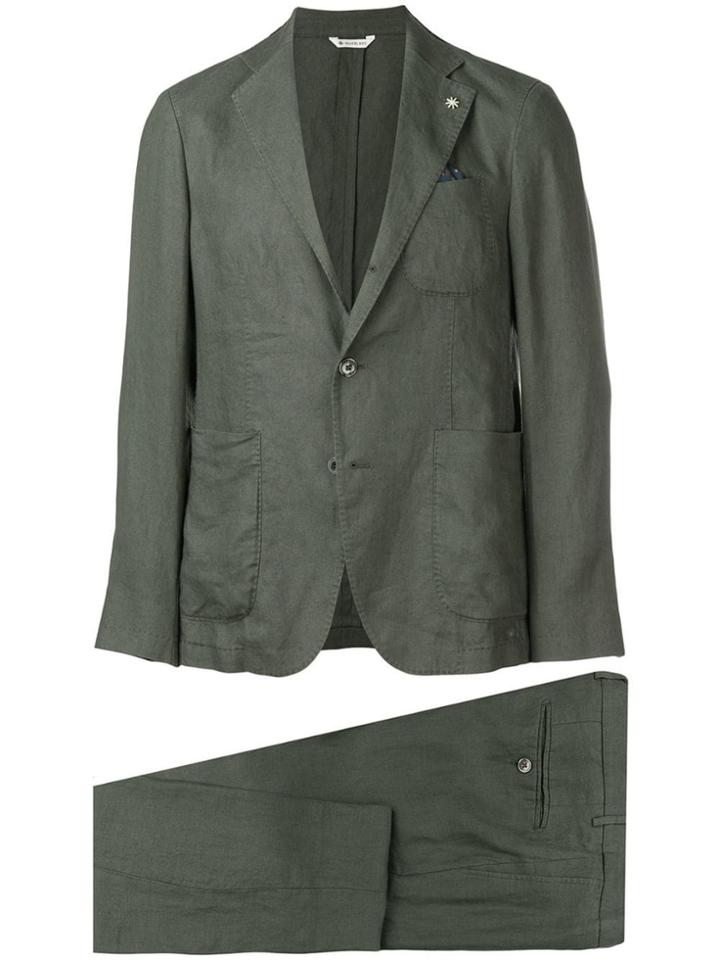 Manuel Ritz Two Piece Suit - Green