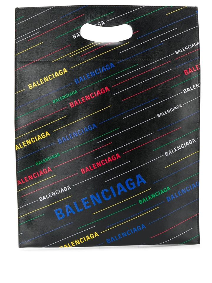Balenciaga Logo Shopper Small - Black