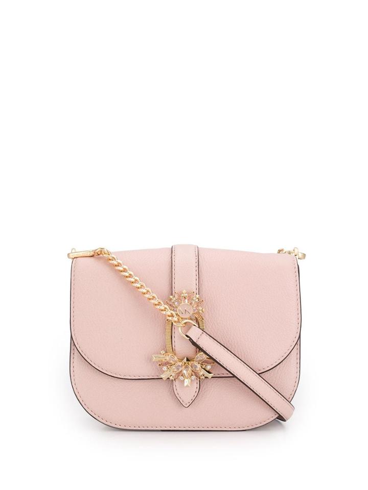 Michael Michael Kors Crystal Buckle Crossbody Bag - Pink