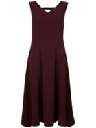 Le Ciel Bleu V-neck Dress - Red