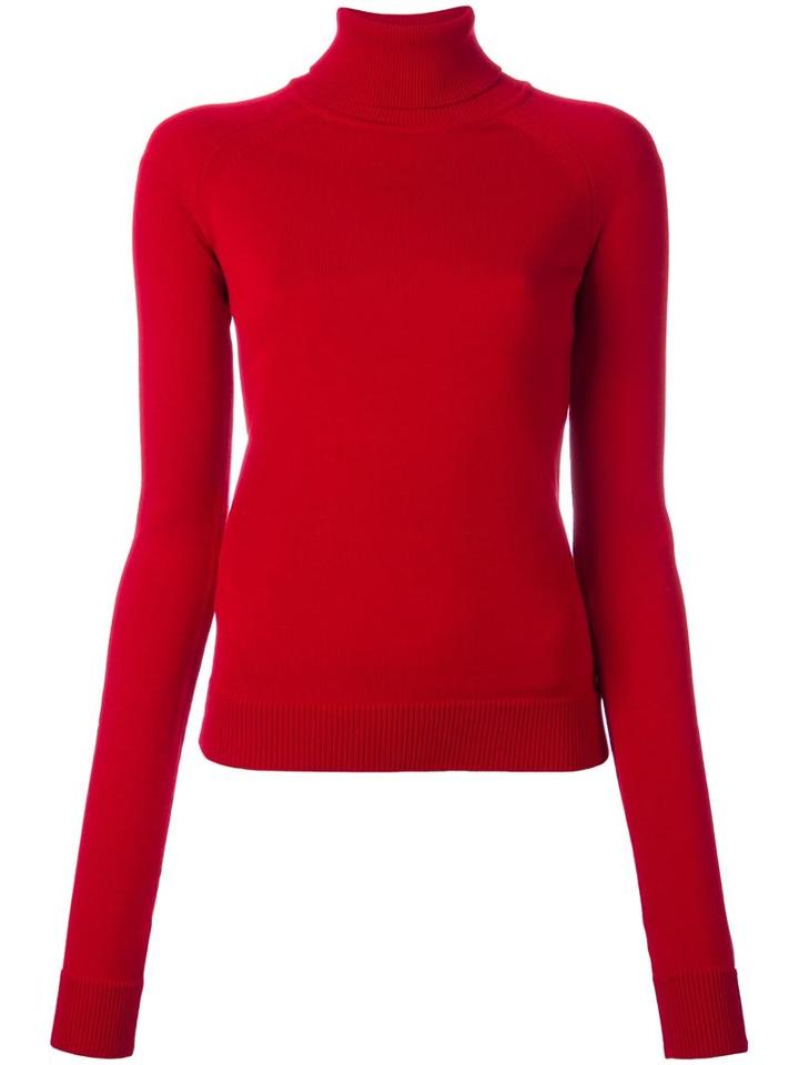 Dsquared2 Roll Neck Jumper, Women's, Size: Medium, Red, Wool