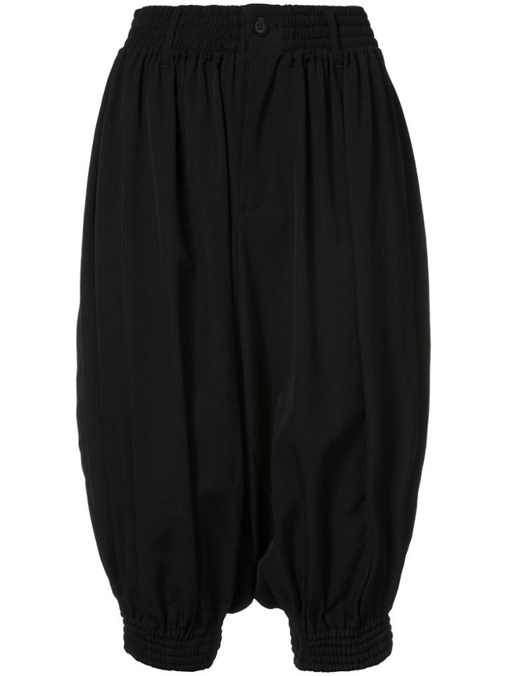 Yohji Yamamoto Gathered Short Pants - Black