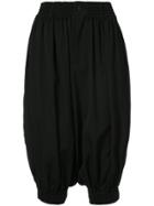 Yohji Yamamoto Gathered Short Pants - Black