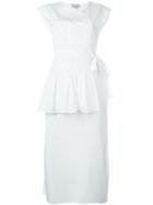 3.1 Phillip Lim Layered Ruched Dress, Women's, Size: 2, White, Cotton