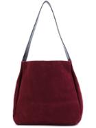 B May Suede Shoulder Bag, Women's, Pink/purple