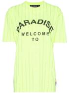 Filles A Papa Paradise Crystal Embellished Cotton T-shirt - Yellow