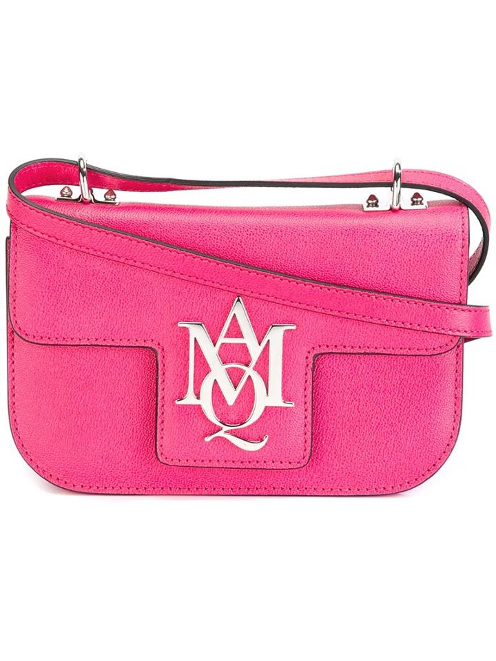 Alexander Mcqueen 'insignia' Satchel, Women's, Pink/purple