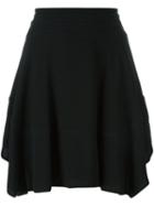 Diesel Black Gold Ruffled Skirt, Women's, Size: 36, Rayon/polyester