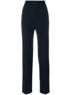 Moschino Pre-owned High Rise Tailored Trousers - Blue