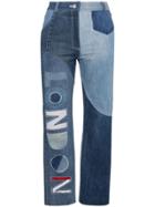 Ronald Van Der Kemp London High-waisted Patchwork Jeans - Blue