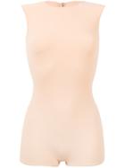 Maison Margiela Sleeveless Skinny-fit Body Top - Nude & Neutrals
