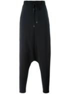Army Of Me Drop-crotch Sweatpants, Men's, Size: Small, Black, Cotton