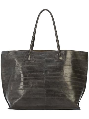 B May Embossed Tote Bag - Grey